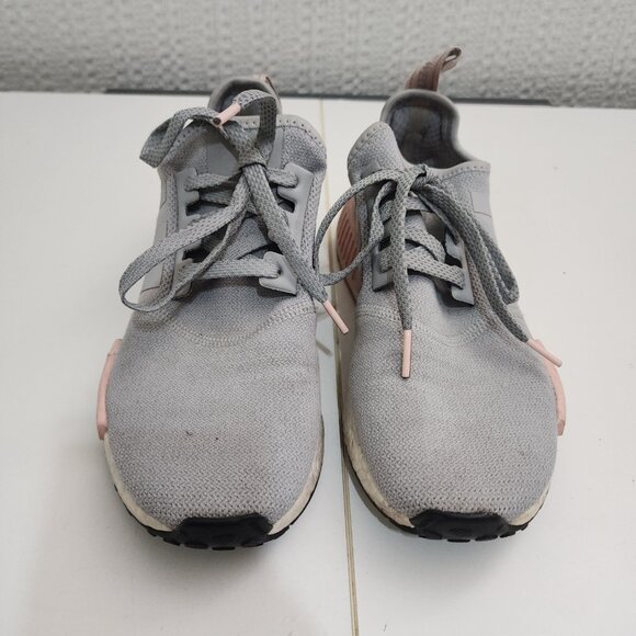 Adidas NMD Boost Woman's Pink and Gray Sneakers Size 8 - Picture 5 of 13